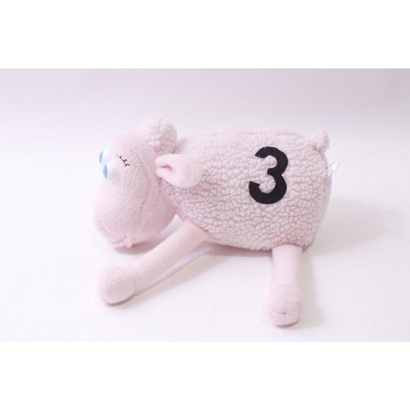 Serta, Number 3, Counting Sheep, Plush, Pink, Stuffed Animal, ~ 251013-WH 1369 - Picture 1 of 4
